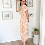 The Mila Floral Midi Long Sleeve Dress - Love and Lee Apparel