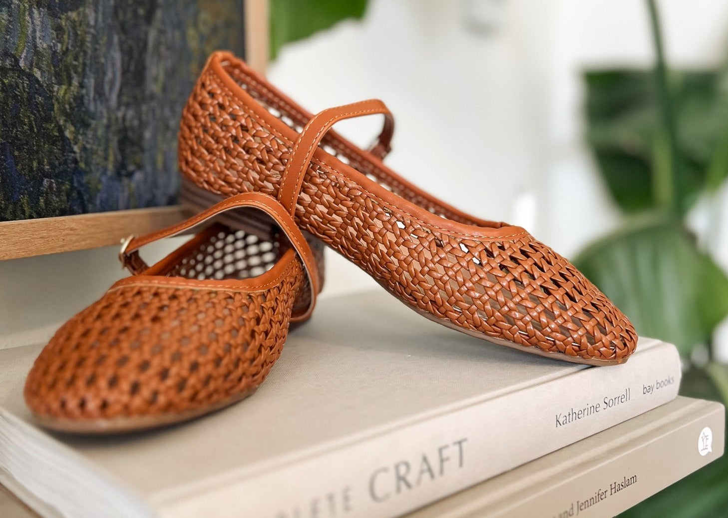Mary Jane Woven Mesh Flat Shoes - Love and Lee Apparel