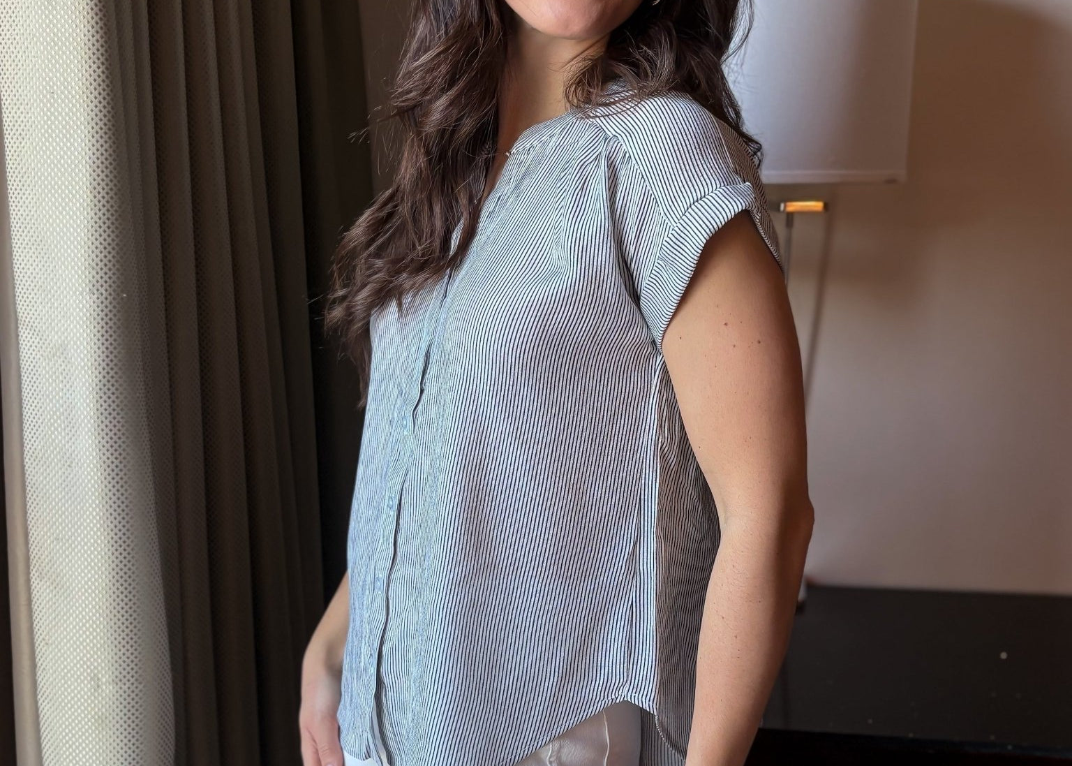 Zoe Short Sleeve Blouse - Love and Lee Apparel