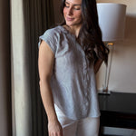 Zoe Short Sleeve Blouse - Love and Lee Apparel