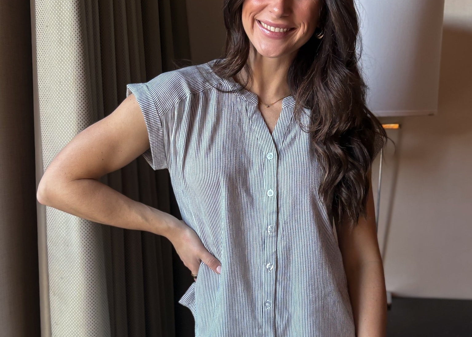 Zoe Short Sleeve Blouse - Love and Lee Apparel