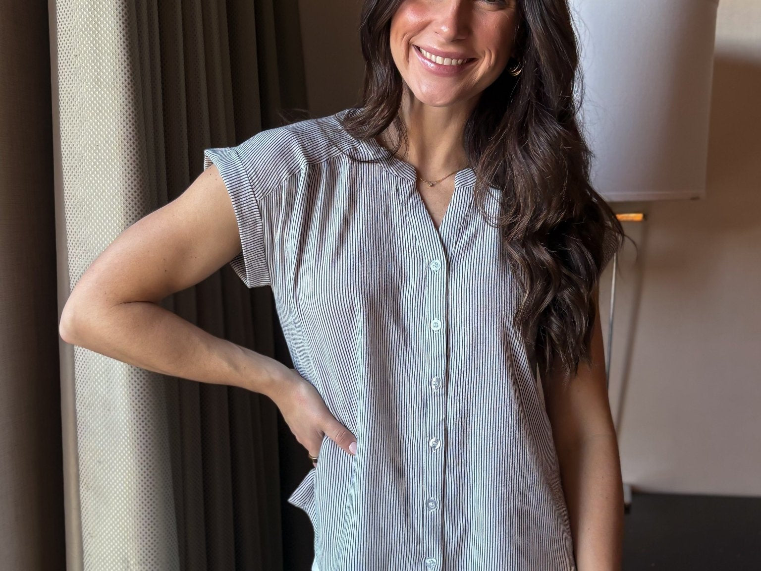 Zoe Short Sleeve Blouse - Love and Lee Apparel