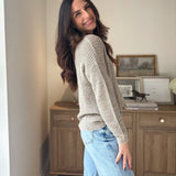 The 'Slow Morning' Knitted Long Sleeve V-Neck Pullover - Love and Lee Apparel