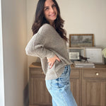 The 'Slow Morning' Knitted Long Sleeve V-Neck Pullover - Love and Lee Apparel