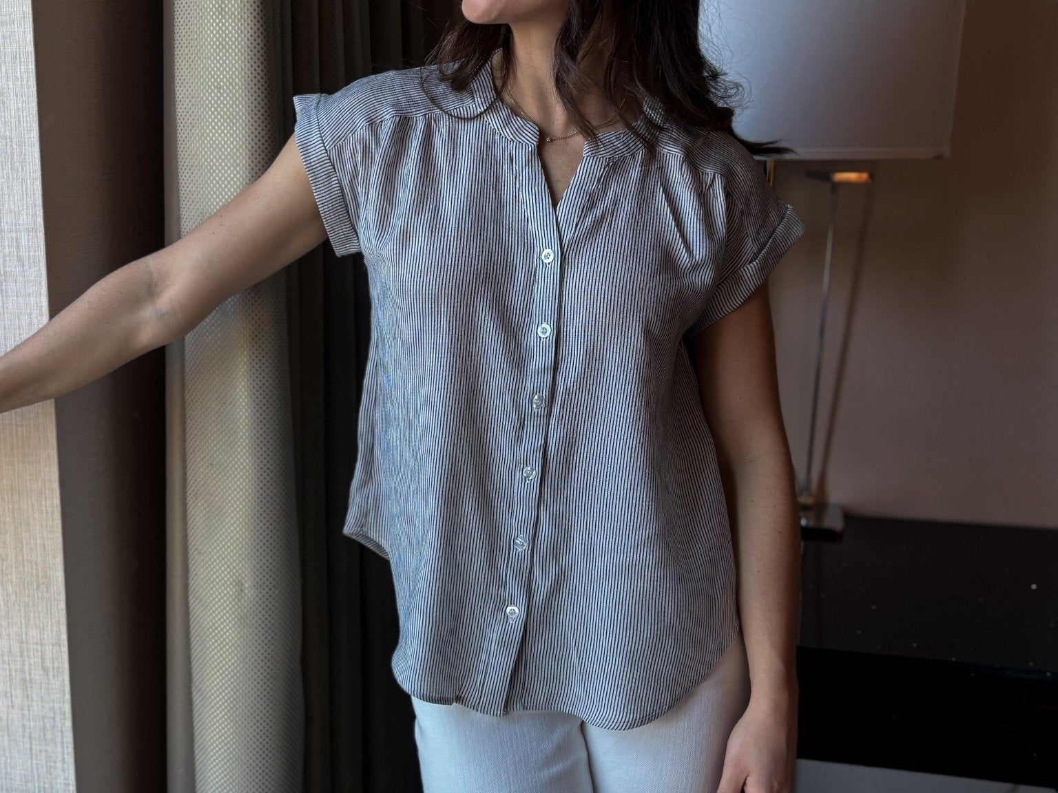 Zoe Short Sleeve Blouse - Love and Lee Apparel