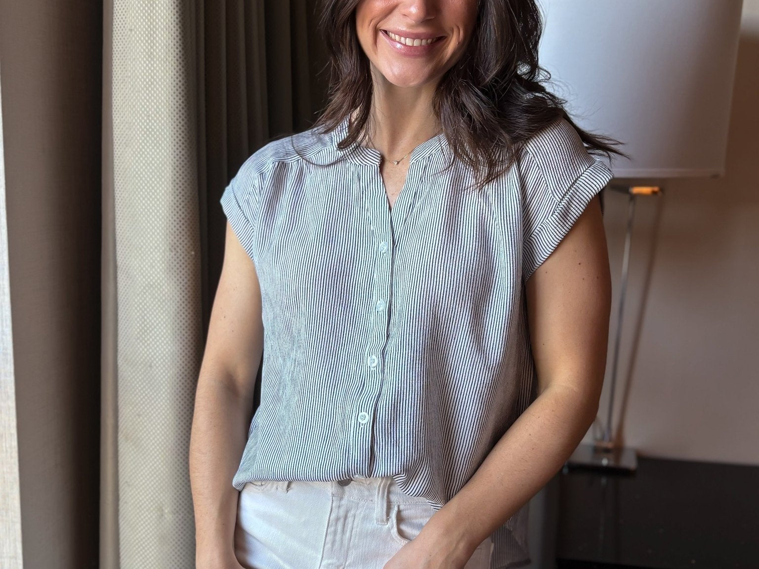 Zoe Short Sleeve Blouse - Love and Lee Apparel