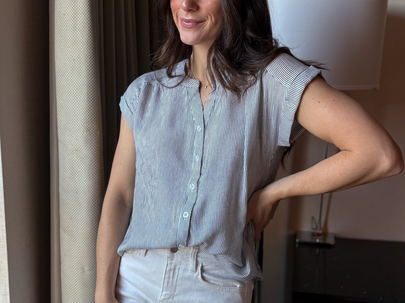 Zoe Short Sleeve Blouse - Love and Lee Apparel