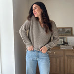 The 'Slow Morning' Knitted Long Sleeve V-Neck Pullover - Love and Lee Apparel