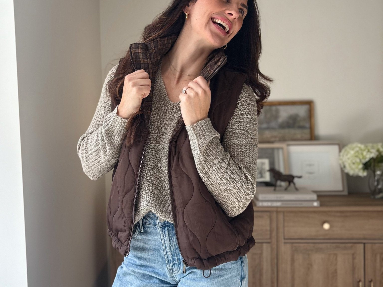 The 'Slow Morning' Knitted Long Sleeve V-Neck Pullover - Love and Lee Apparel