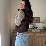 The 'Maple & Main' Plaid Collar Quilted Zip-Up Vest- 2 Colours Available - Love and Lee Apparel