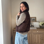 The 'Maple & Main' Plaid Collar Quilted Zip-Up Vest- 2 Colours Available - Love and Lee Apparel