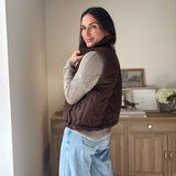 The 'Maple & Main' Plaid Collar Quilted Zip-Up Vest- 2 Colours Available - Love and Lee Apparel