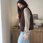 The 'Maple & Main' Plaid Collar Quilted Zip-Up Vest- 2 Colours Available - Love and Lee Apparel