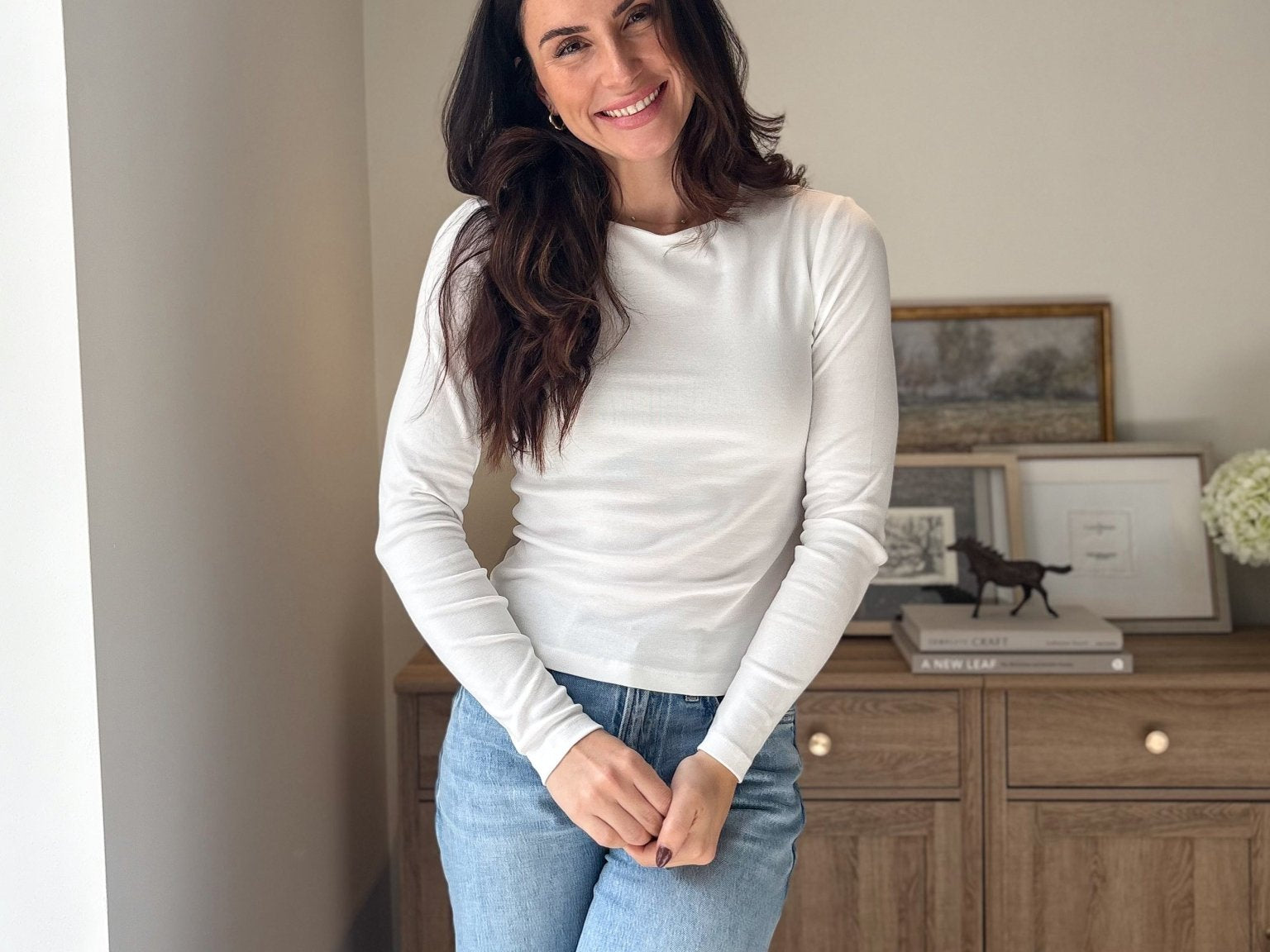 The 'Riley' Long Sleeve O-Neck Basic Tee - Love and Lee Apparel