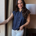 Lunette Short Sleeve Blouse - Love and Lee Apparel