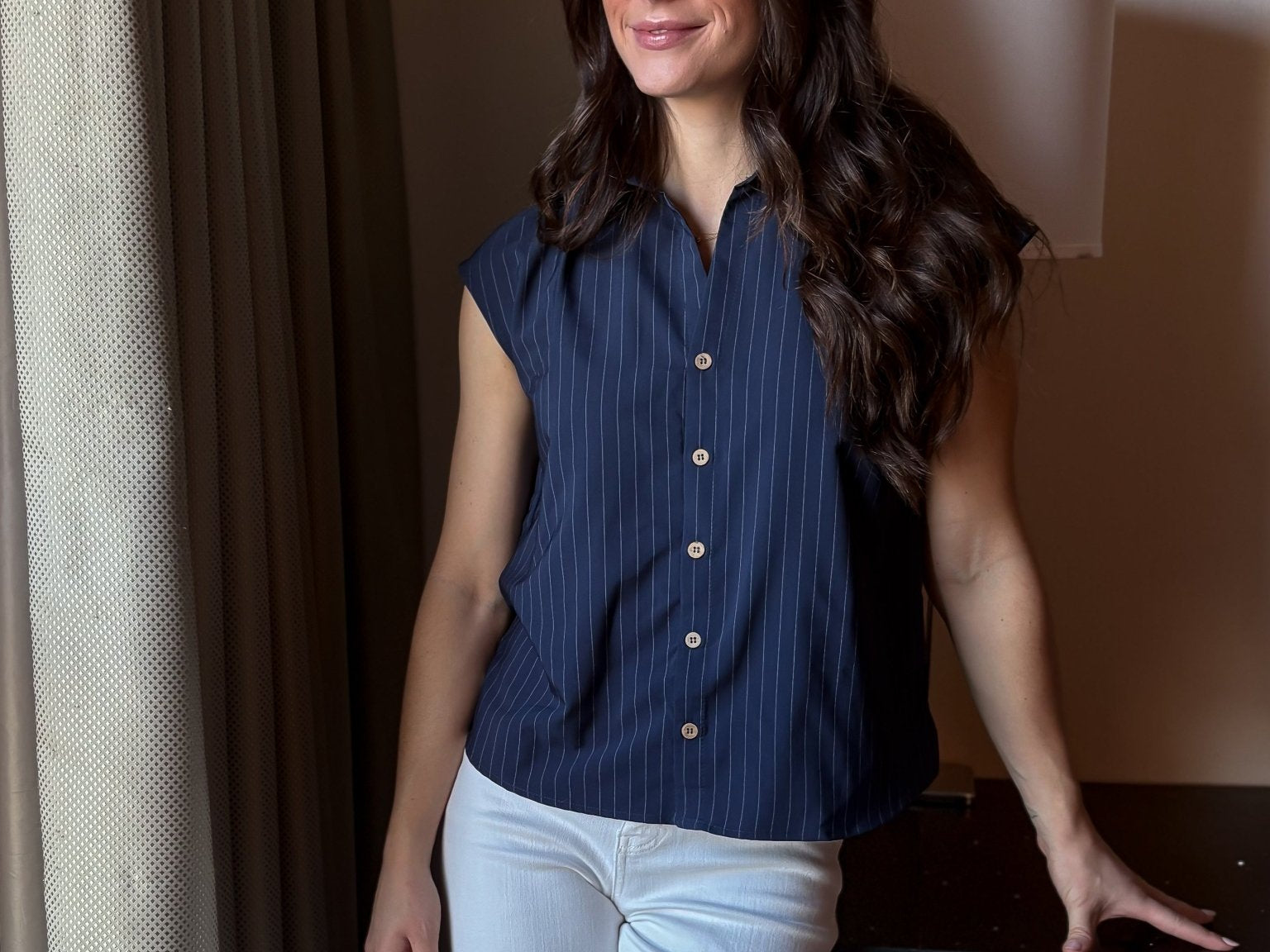 Lunette Short Sleeve Blouse - Love and Lee Apparel