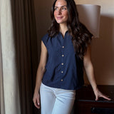 Lunette Short Sleeve Blouse - Love and Lee Apparel