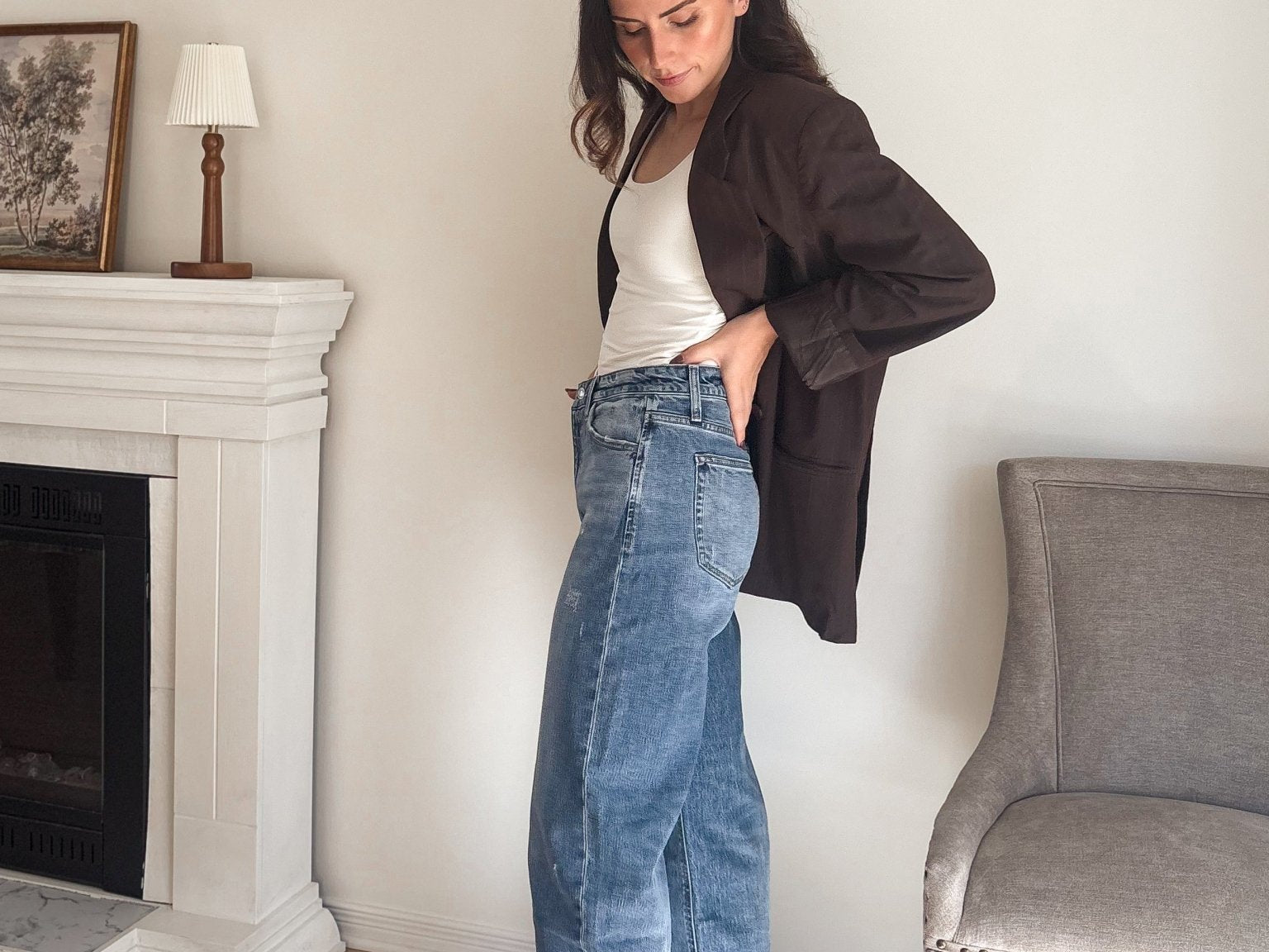 The 'Casual Friday' Dark Wash Barrel Jeans - Love and Lee Apparel