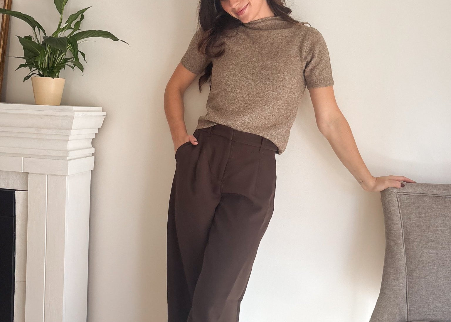 The 'Boardroom' Pleated Pocketed Wide Leg Trousers - Love and Lee Clothing Boutique
