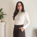 The 'On the Clock' Ribbed Mock Neck Long Sleeve Top - Love and Lee Apparel