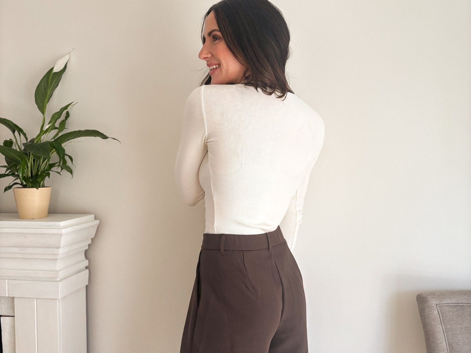 The 'On the Clock' Ribbed Mock Neck Long Sleeve Top - Love and Lee Apparel