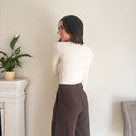 The 'On the Clock' Ribbed Mock Neck Long Sleeve Top - Love and Lee Apparel