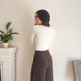 The 'On the Clock' Ribbed Mock Neck Long Sleeve Top - Love and Lee Apparel