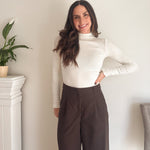 The 'On the Clock' Ribbed Mock Neck Long Sleeve Top - Love and Lee Apparel