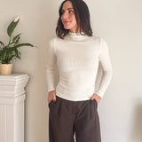The 'On the Clock' Ribbed Mock Neck Long Sleeve Top - Love and Lee Apparel