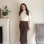 The 'On the Clock' Ribbed Mock Neck Long Sleeve Top - Love and Lee Apparel