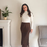 The 'On the Clock' Ribbed Mock Neck Long Sleeve Top - Love and Lee Apparel