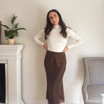 The 'On the Clock' Ribbed Mock Neck Long Sleeve Top - Love and Lee Apparel
