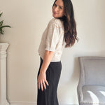 The 'Workday Essential' Contrast Trim Short Sleeve Knit Sweater - Love and Lee Apparel