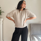 The 'Workday Essential' Contrast Trim Short Sleeve Knit Sweater - Love and Lee Apparel