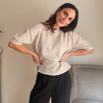 The 'Workday Essential' Contrast Trim Short Sleeve Knit Sweater - Love and Lee Apparel
