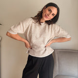 The 'Workday Essential' Contrast Trim Short Sleeve Knit Sweater - Love and Lee Apparel