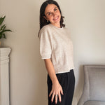 The 'Workday Essential' Contrast Trim Short Sleeve Knit Sweater - Love and Lee Apparel