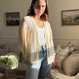 The Kennedy Reverse Stitched Waffle Print Open Front Cardigan - Love and Lee Apparel