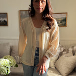 The Kennedy Reverse Stitched Waffle Print Open Front Cardigan - Love and Lee Apparel
