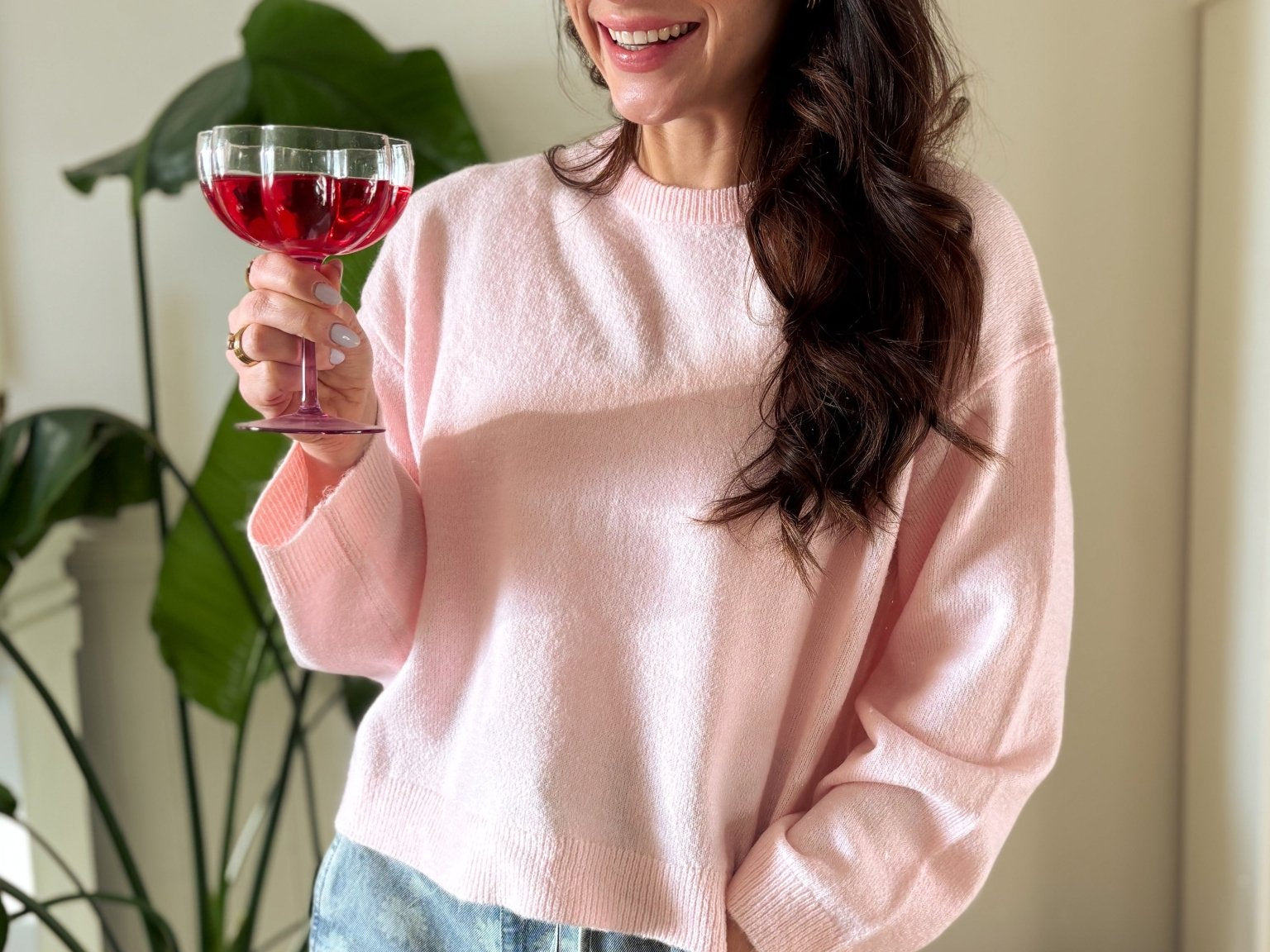 The Simone Long Sleeve O - Neck Pullover Knit Sweater - Love and Lee Apparel