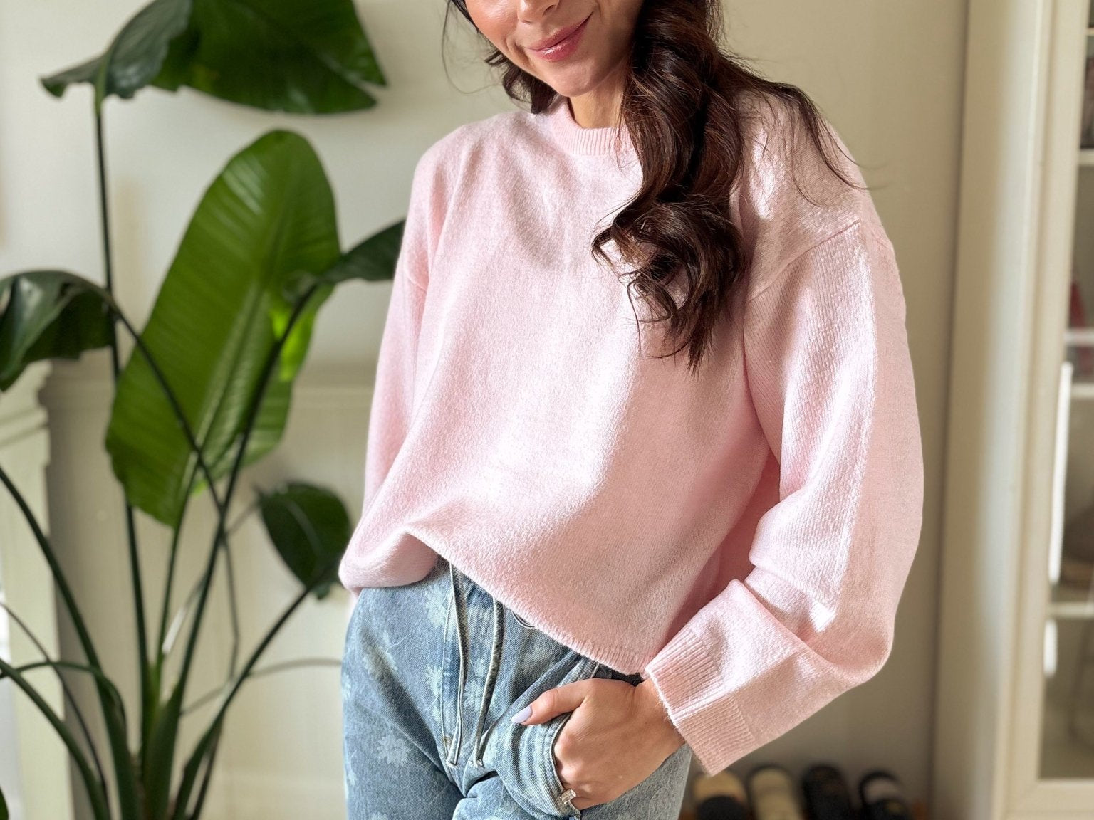 The Simone Long Sleeve O - Neck Pullover Knit Sweater - Love and Lee Apparel