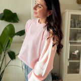 The Simone Long Sleeve O - Neck Pullover Knit Sweater - Love and Lee Apparel