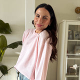 The Simone Long Sleeve O - Neck Pullover Knit Sweater - Love and Lee Apparel