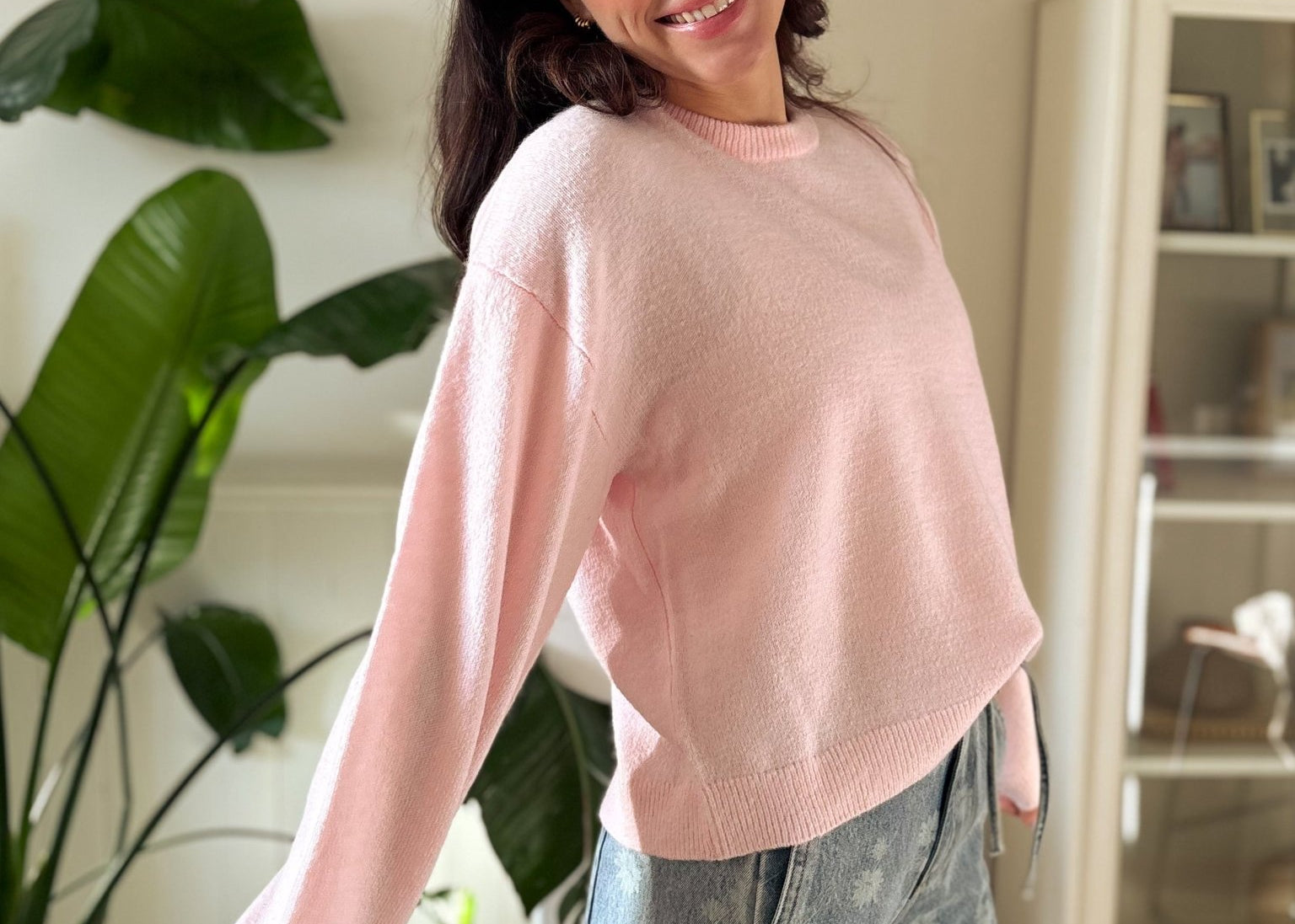The Simone Long Sleeve O - Neck Pullover Knit Sweater - Love and Lee Apparel