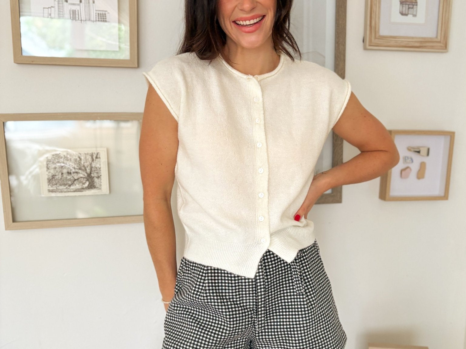 Ariana Short Sleeve Cardigan - Love and Lee Apparel