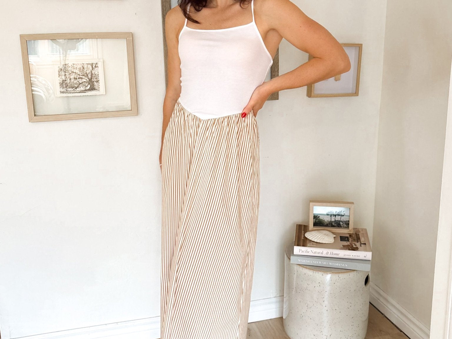 Dockside Mixed Media Midi Dress - Love and Lee Apparel
