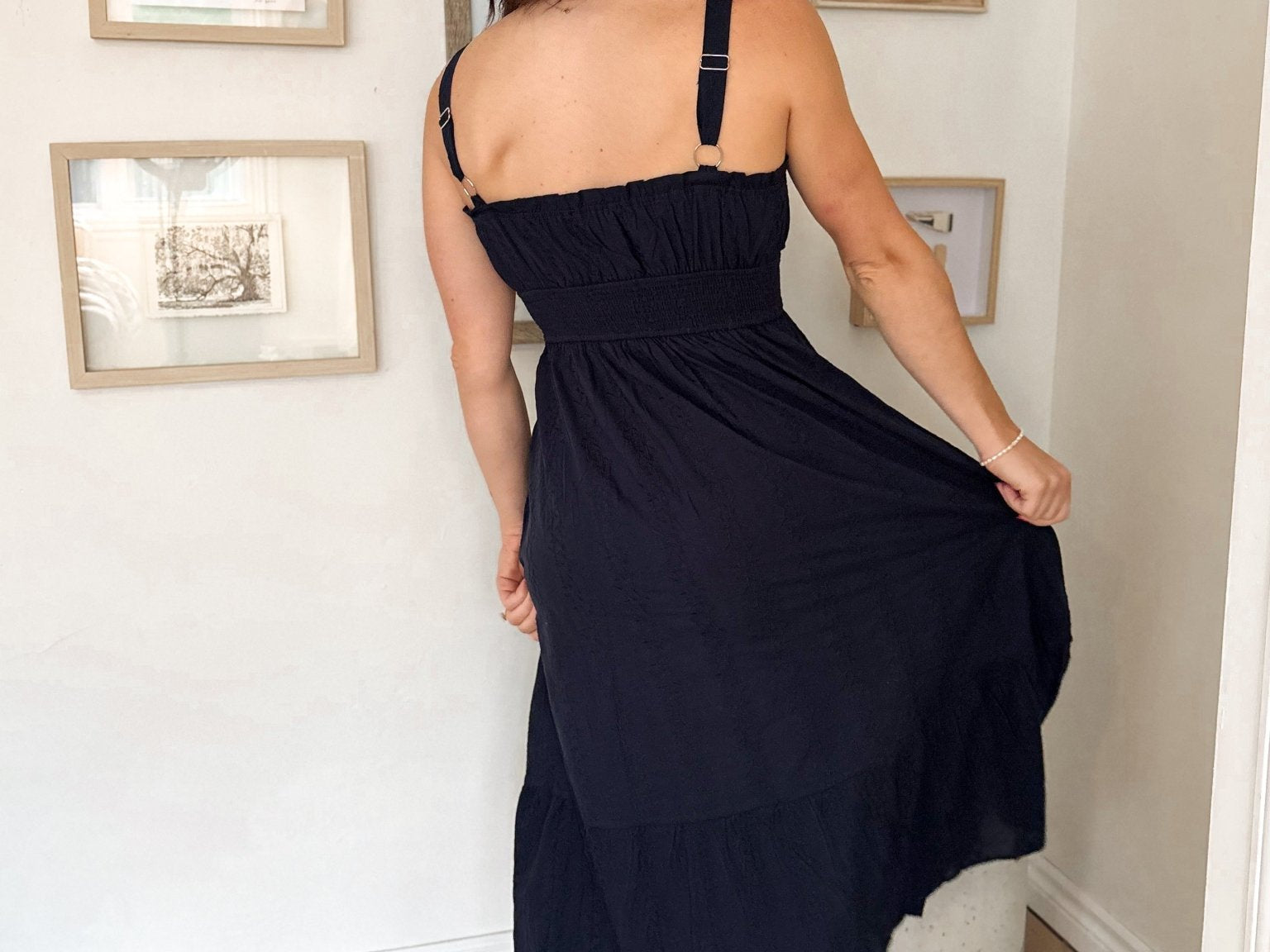 Coastal Current Embroidered Midi Dress - Love and Lee Apparel