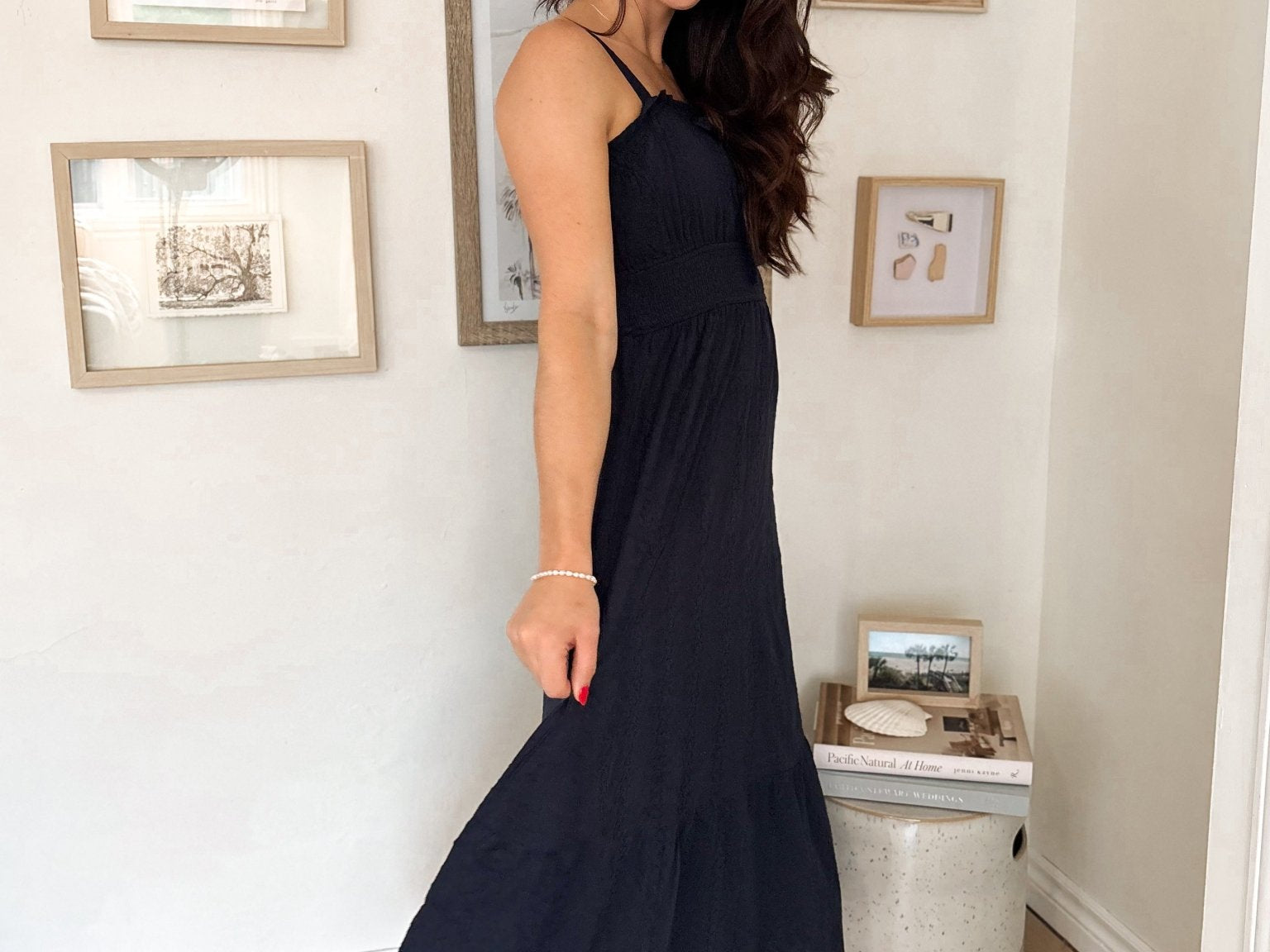 Coastal Current Embroidered Midi Dress - Love and Lee Apparel