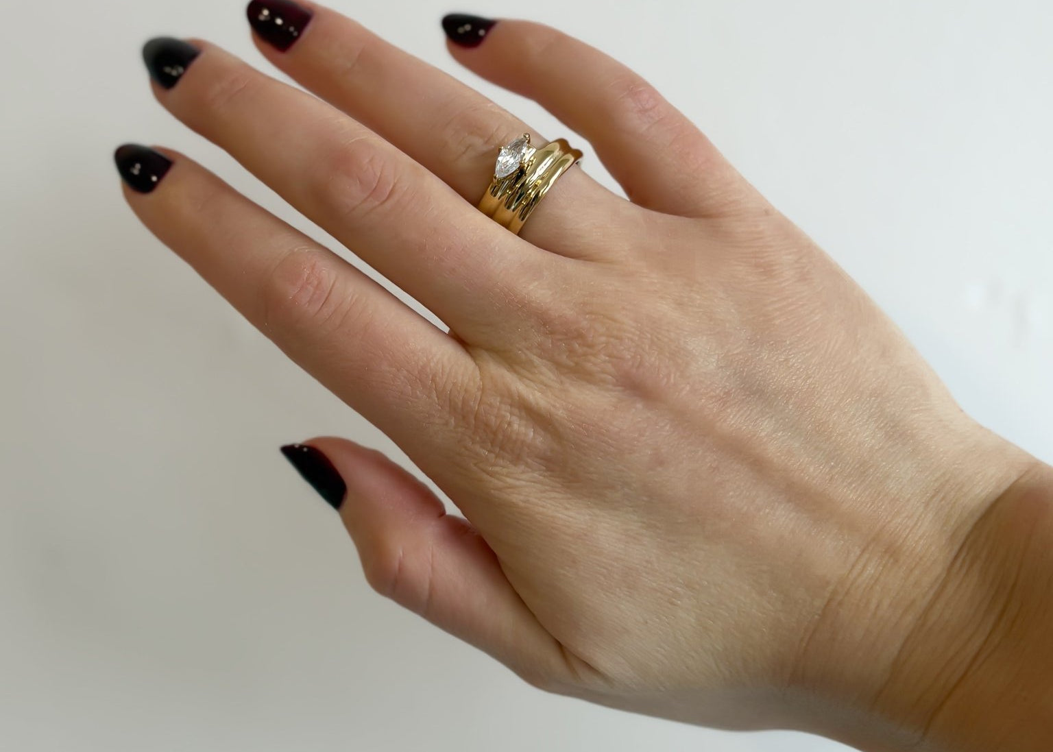 Stacked Zircon 18K Gold Plated Ring - Love and Lee Apparel