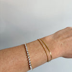 Tennis Bracelet in 18K Gold Plated Steel - Love and Lee Apparel